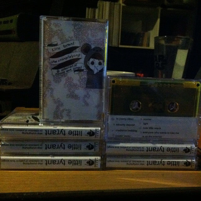 Little Tyrant - stop crying/dying (a collection of platonic love songs) Cassette Tape Tangerine