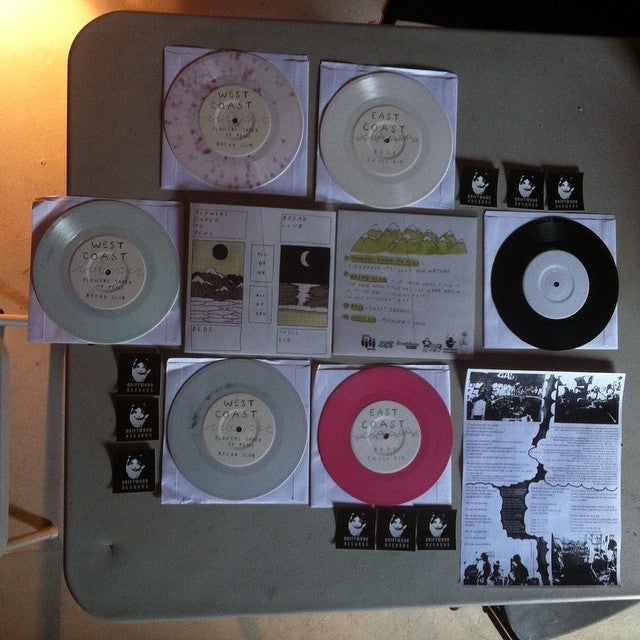 Flowers Taped To Pens / Bread Club / Skull Kid / Beds Split 7" Vinyl Record Test Press