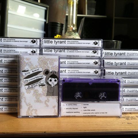 Little Tyrant - stop crying/dying (a collection of platonic love songs) Cassette Tape Purple
