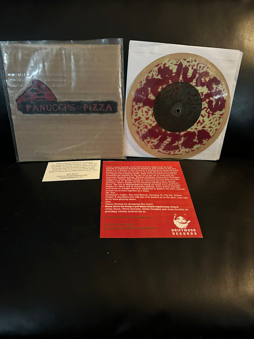 Panucci's Pizza – Songs For Ghosts To Thrash To 7" Lathe Record