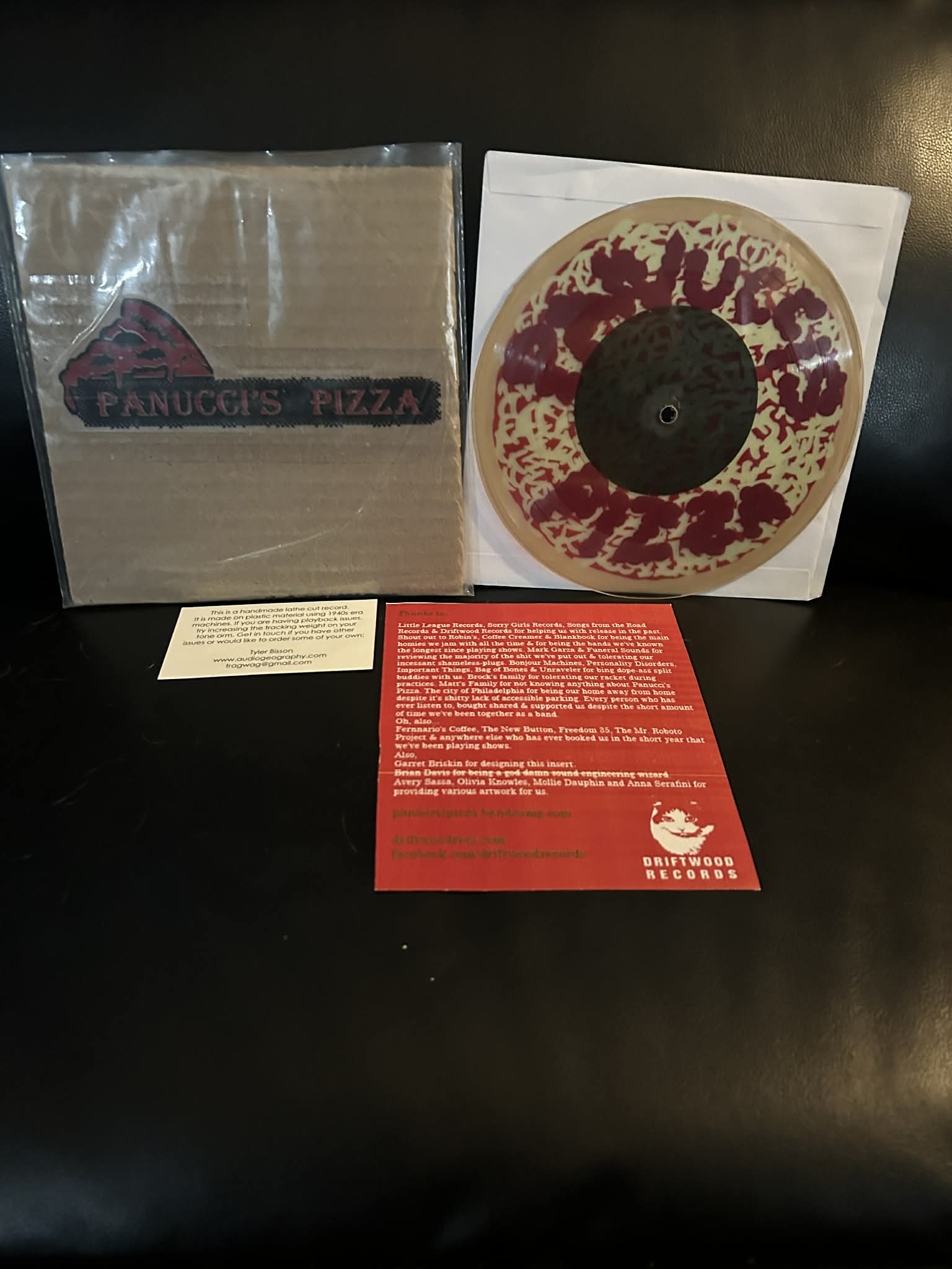 Panucci's Pizza – Songs For Ghosts To Thrash To 7" Lathe Record