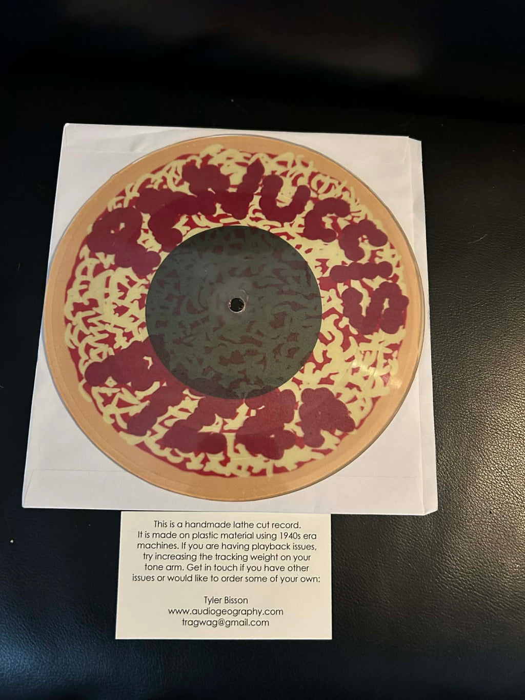 Panucci's Pizza – Songs For Ghosts To Thrash To 7" Lathe Record