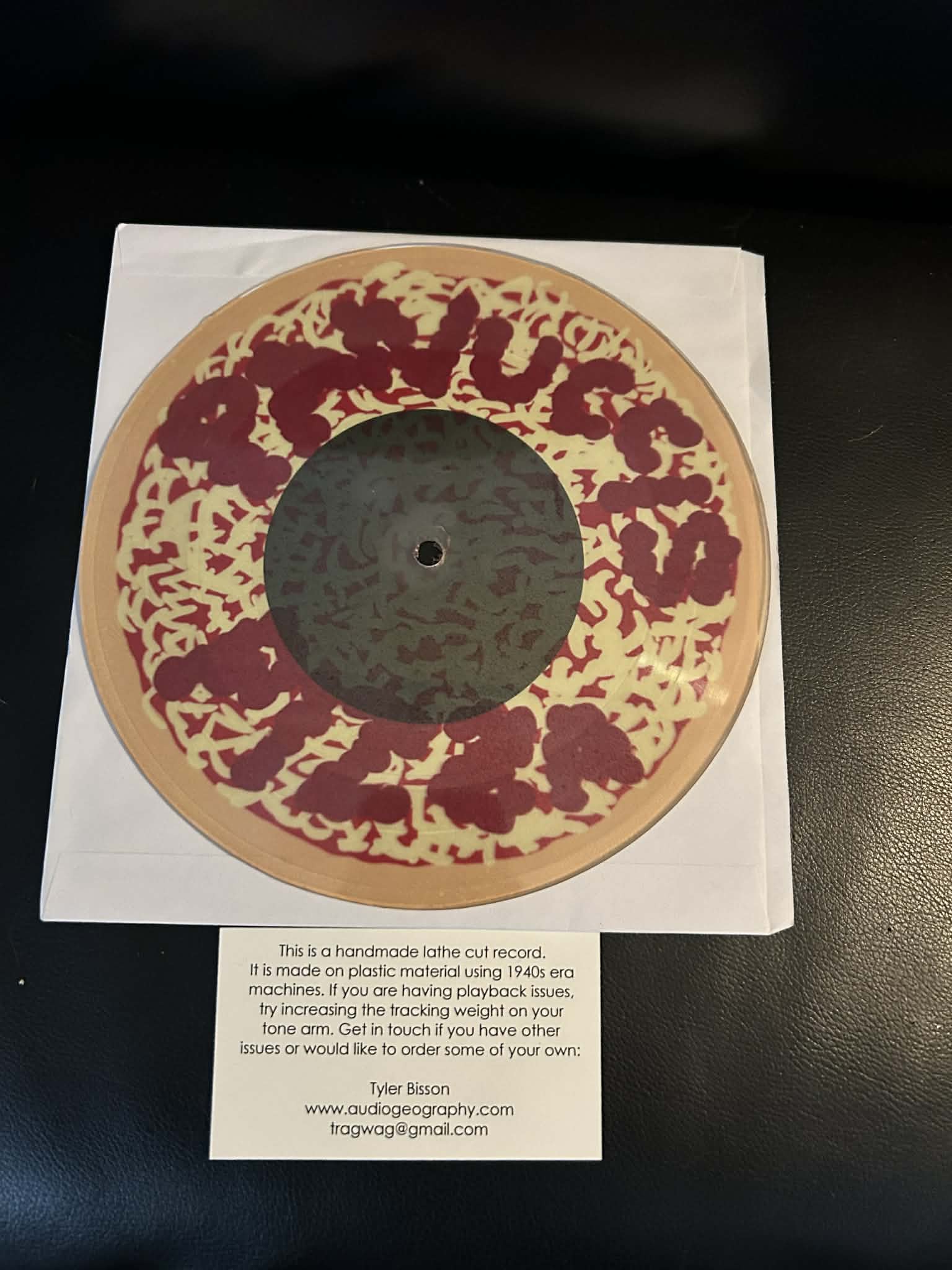 Panucci's Pizza – Songs For Ghosts To Thrash To 7" Lathe Record