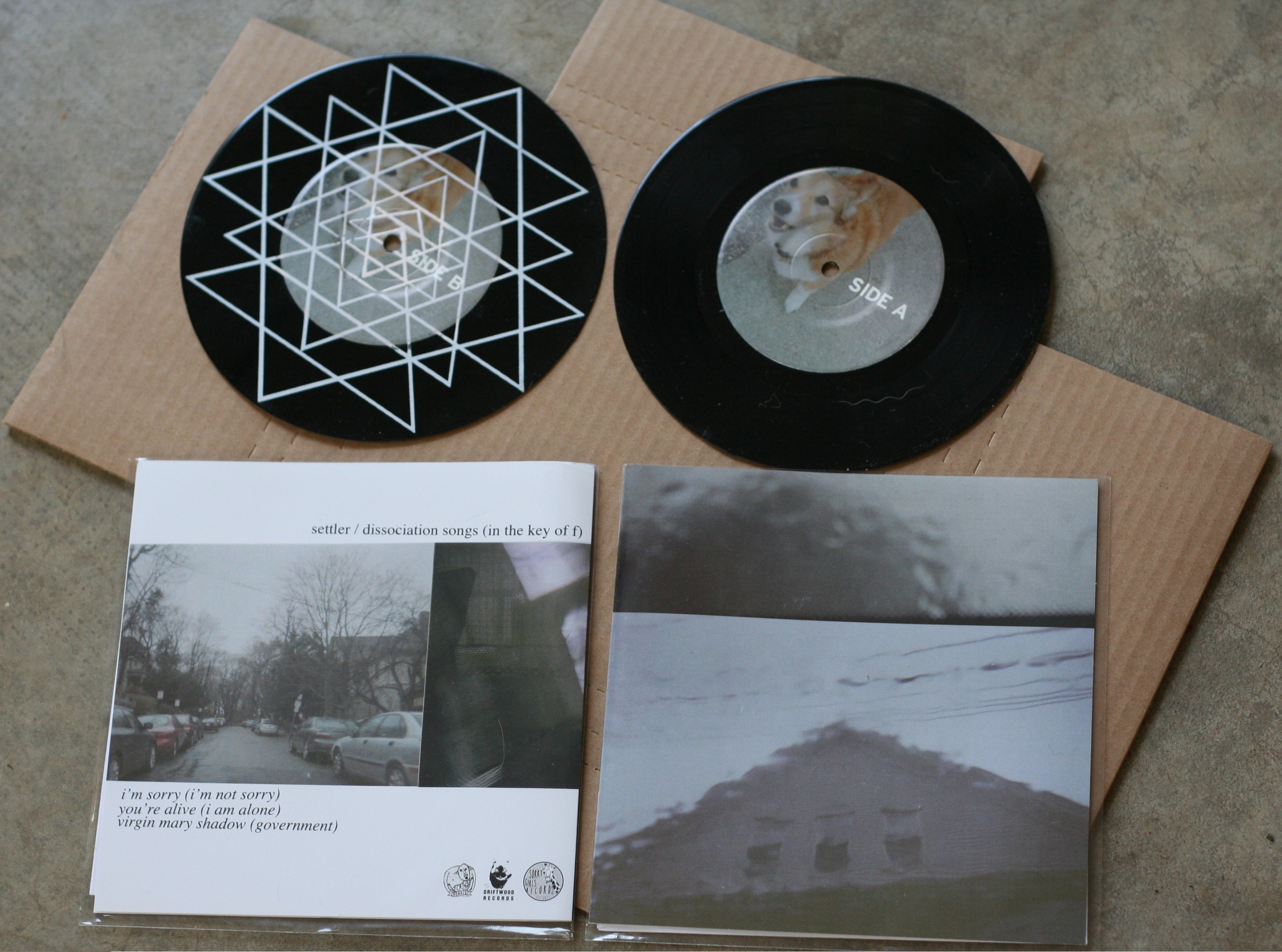 Settler - Dissociation Songs (In the Key of F) 7" Vinyl Record White