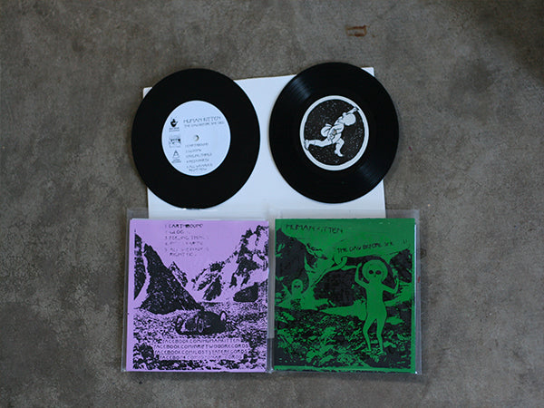 Human Kitten - The Day Before She Died 7" Vinyl Record Pink Cover