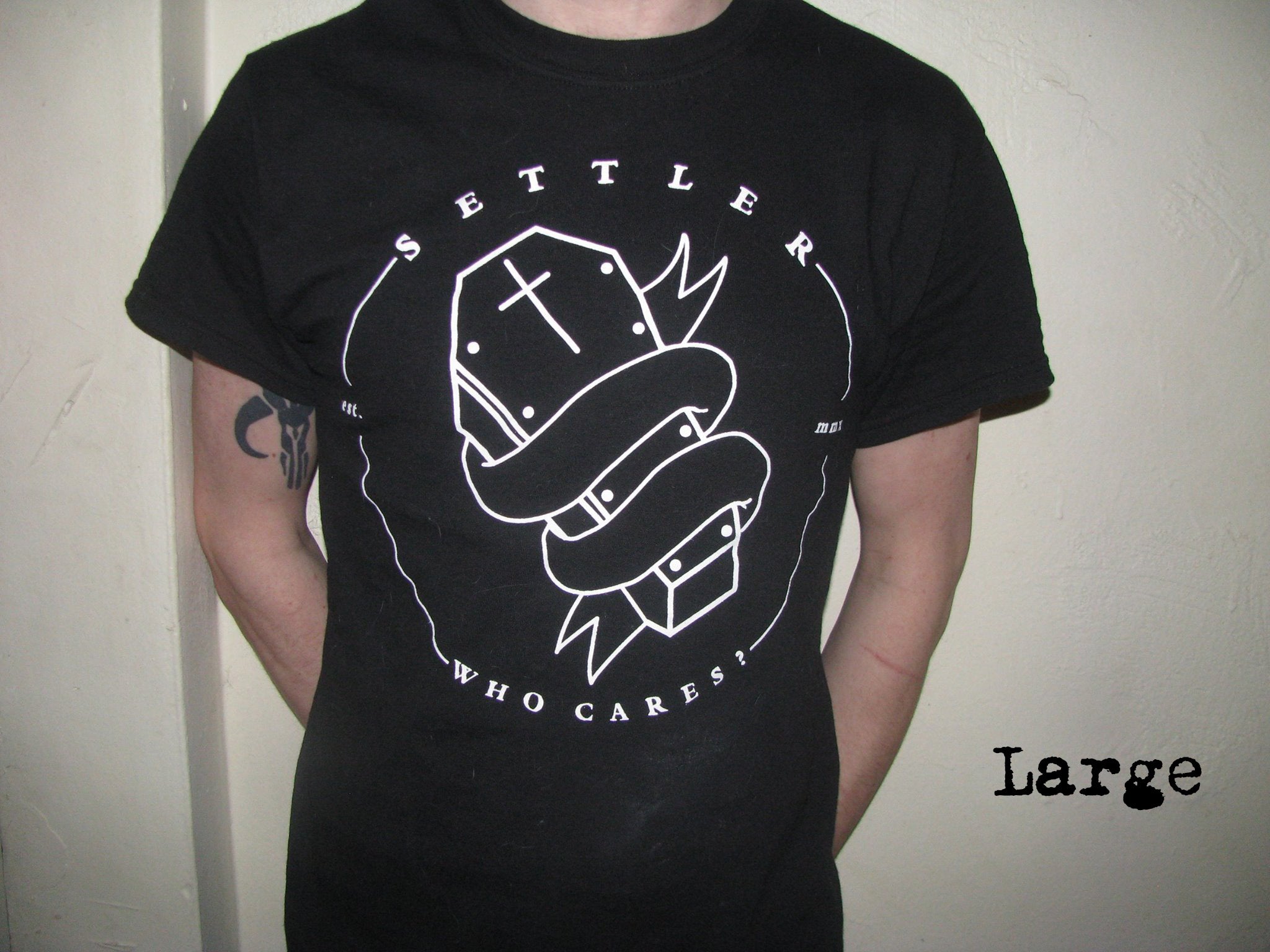 Settler - Who Cares? T-Shirt Black Large