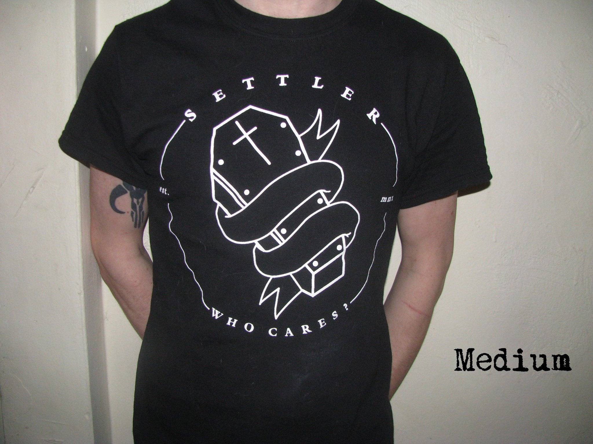 Settler - Who Cares? T-Shirt Black Medium