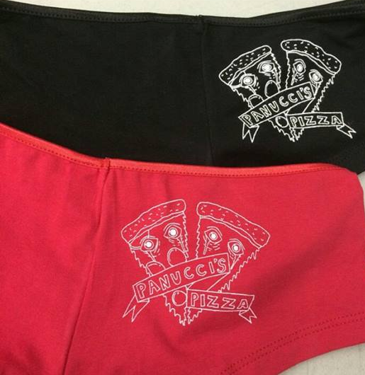 Panucci's Pizza Booty Shorts Black Medium